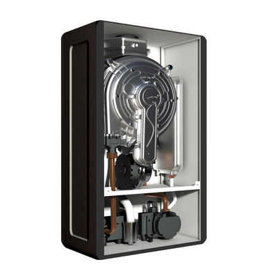 ο μαύρος τοίχος της Shell λεβήτων 20kw Tankless Combi τοποθέτησε το λέβητα αερίου